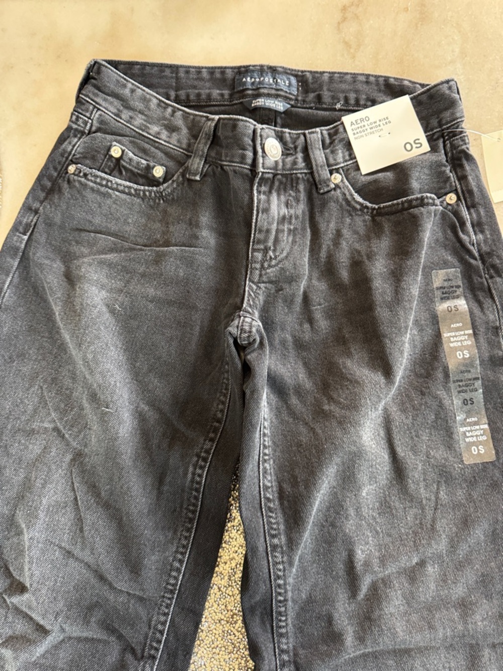 Aeropostale Black Washed Jeans